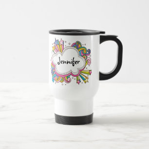 Tasse de voyage personnalisée par nuage génial