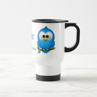 Tasse de voyage personnalisée par oiseau bleu de