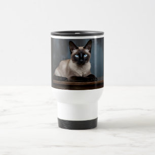 Tasse de voyage pour chat siamois