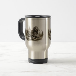 Tasse de voyage pour chien de berger bergamasque h
