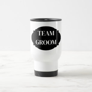 Tasse de voyage pour l'équipe du marié