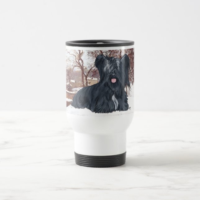 Tasse de voyage pour l'hiver de Skye Terrier (Centre)