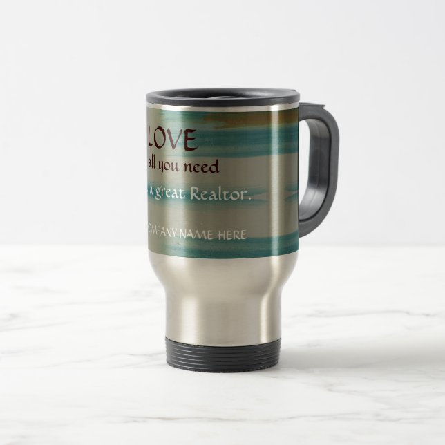 Tasse de voyage pour l'immobilier d'art abstrait d (Devant droit)