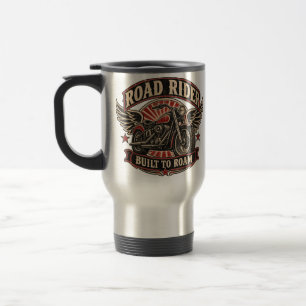 Tasse de voyage pour moto vintage Road Rider