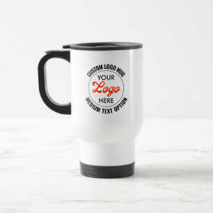 Tasse de voyage promotionnelle avec texte de taill