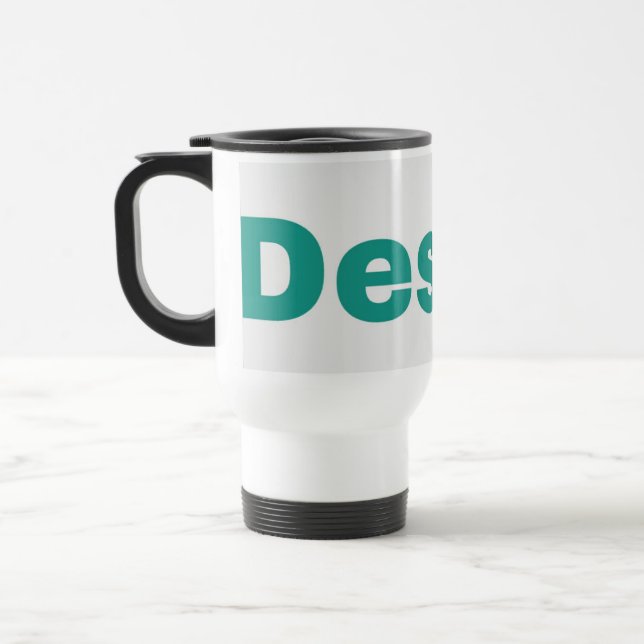 Tasse de voyage/quotidienne blanche 15oz (Gauche)