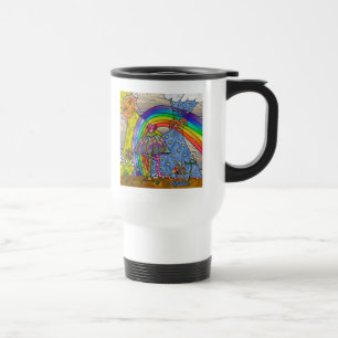 Tasse de voyage Rétro Champignons Magiques Psyched