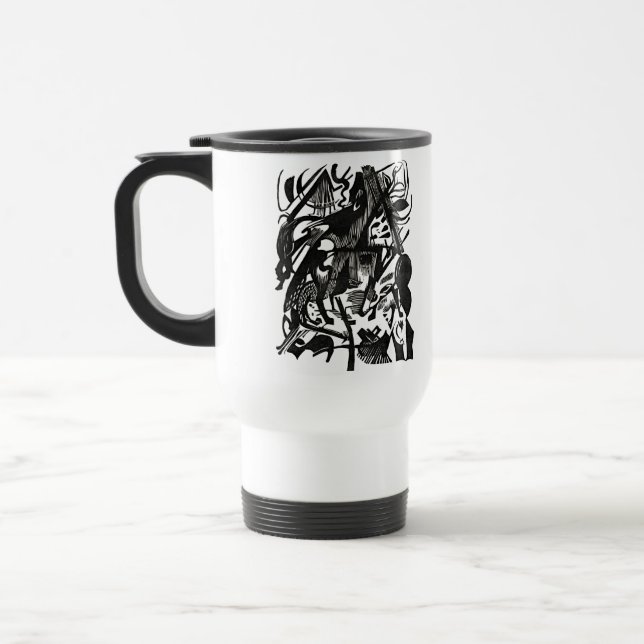 Tasse de voyage rétro 'Naissance des Loups' (Gauche)