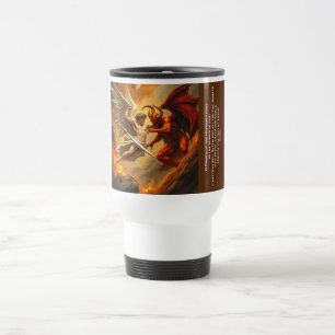 Tasse de voyage Saint Michel combattant le diable 