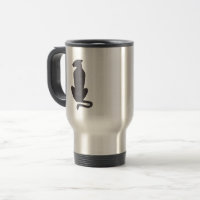 Tasse de voyage silhouette de chat noir