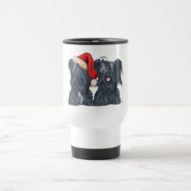 Tasse de voyage Skye Terrier Père Noël (Centre)