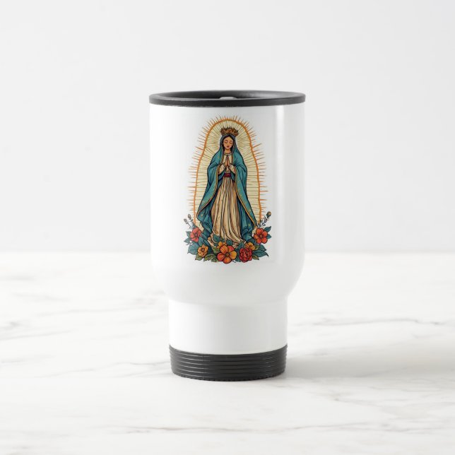 Tasse de voyage Vierge bénie de Guadalupe (Centre)