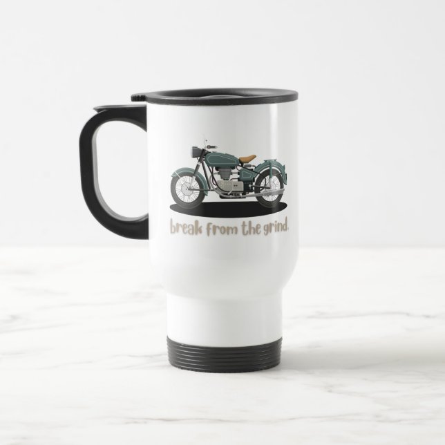Tasse de voyage Vintage Cycle (Gauche)