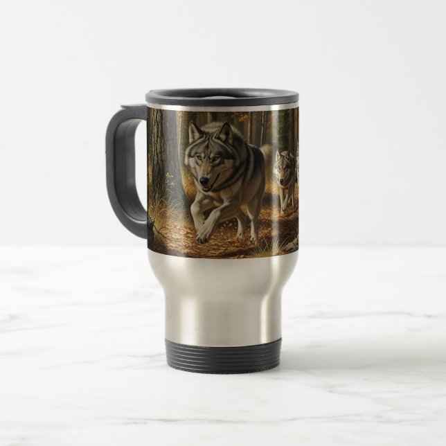 Tasse de voyage Wolf Travel style 1 (Devant gauche)