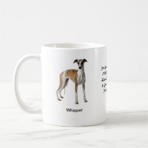 Tasse de whippet - avec deux images et un motif