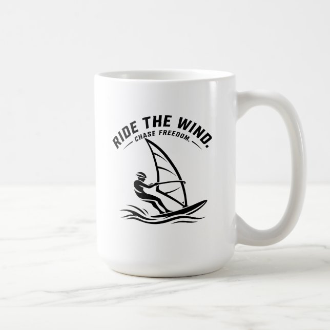 Tasse de windsurf « Chevaucher le vent - Poursuivr (Droite)