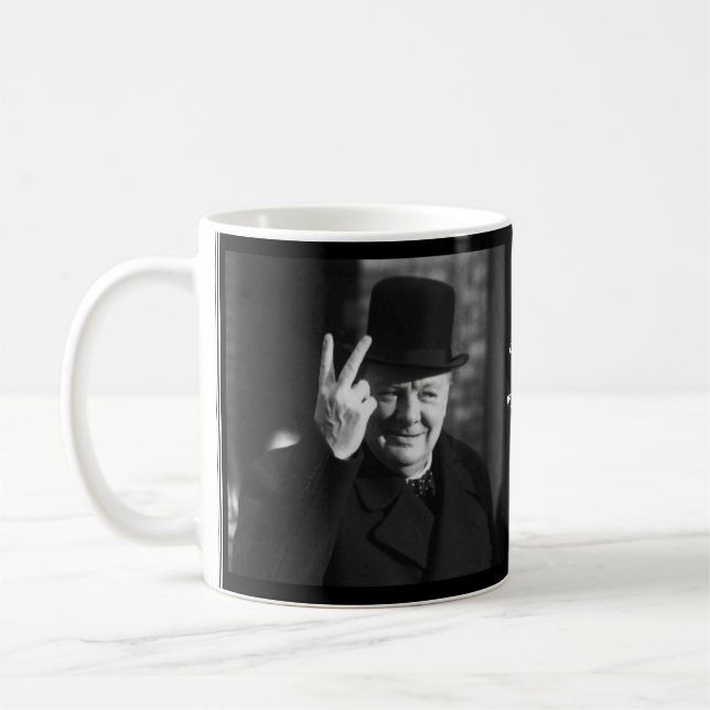 Tasse de Winston Churchill - citation 22 (Gauche)