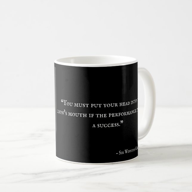 Tasse de Winston Churchill - citation 3 (Devant droit)