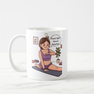 Tasse de yoga personnalisée avec visage et texte m