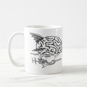 Tasse de zeppelin de cerveau