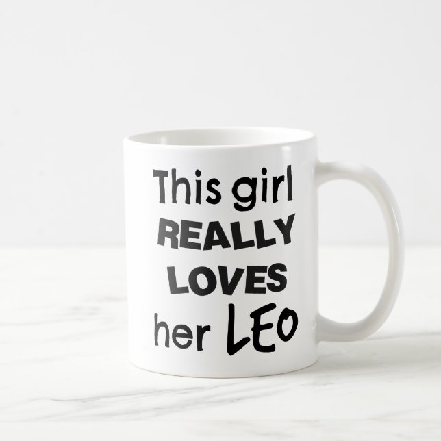 Tasse de zodiaque de Lion cette fille vraiment (Droite)
