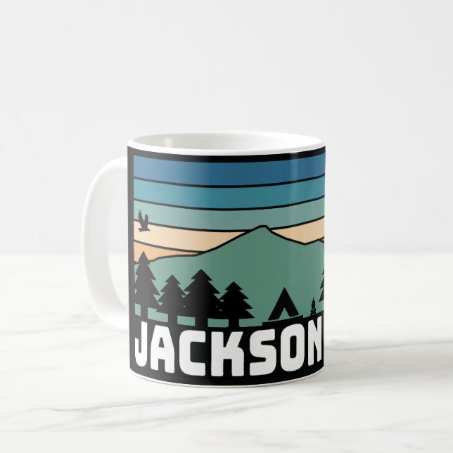 Tasse Décalcomanie Jackson Hole WY (Devant gauche)