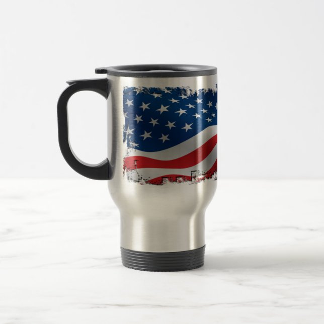 Tasse déchirée en lambeaux de voyage de drapeau (Gauche)