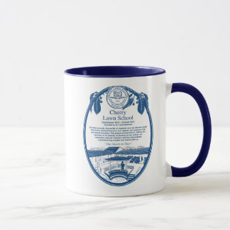 Tasse d'école de pelouse de cerise