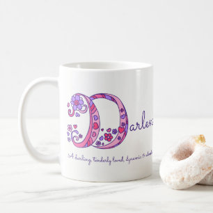 Tasse décorative de monogramme de la significatio