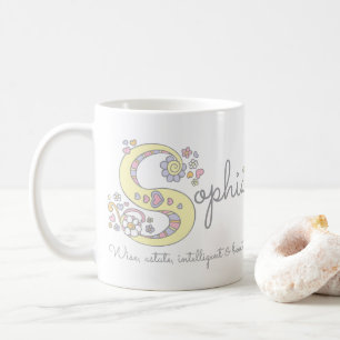 Tasse décorative de monogramme de la significatio