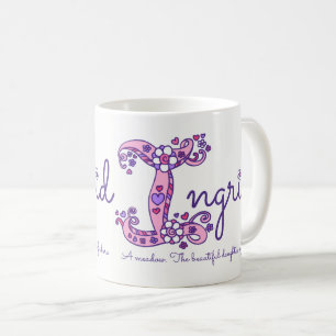 Tasse décorative de monogramme de la significatio