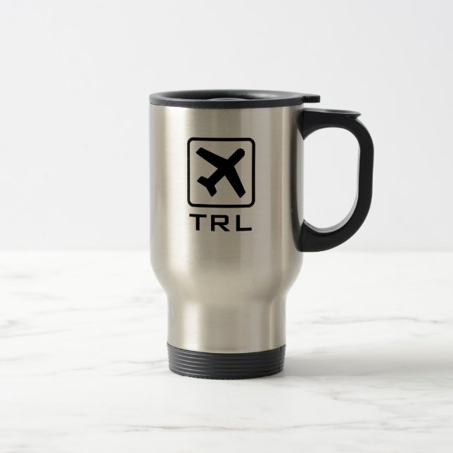 Tasse décorée d'un monogramme faite sur commande (Droit)