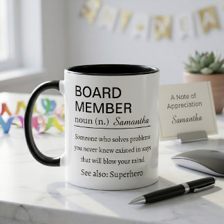 Tasse Définition de Membre de Conseil Personnalisé