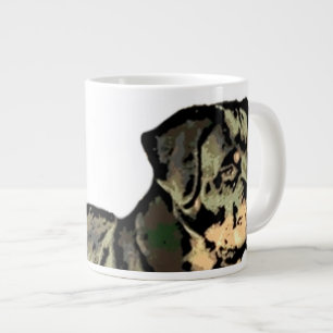 Tasse d'éléphant de chien de rottweiler