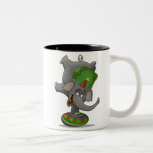 Tasse d'éléphant de cirque