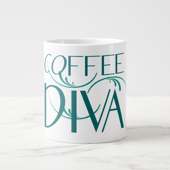 Tasse d'éléphant de diva de café (Devant)