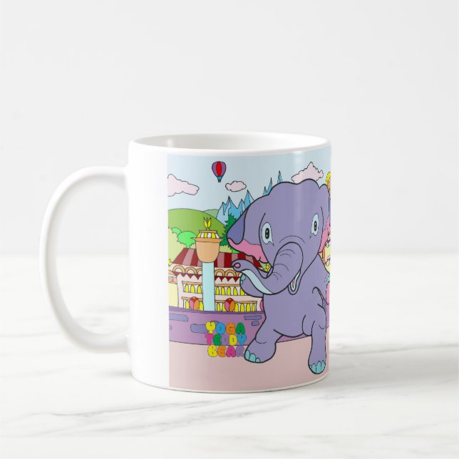 Tasse d'éléphant d'ours et de guerrier de nounours (Gauche)
