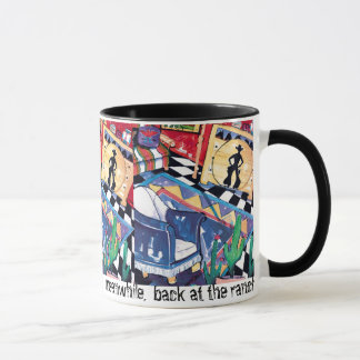 Tasse d'En attendant-De retour-à-le-Ranch
