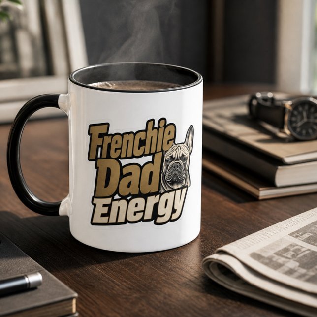 Tasse d'énergie Papa Frenchie (Frenchie Dad Energy Mug)