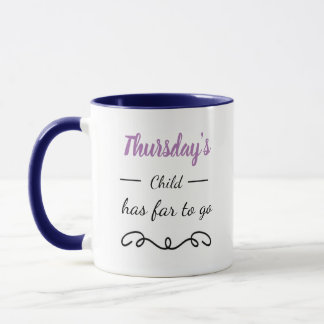Tasse d'enfant de jeudi