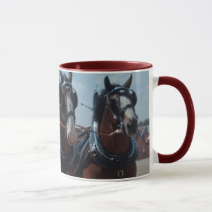 Tasse d'équipe de cheval de Clydesdale