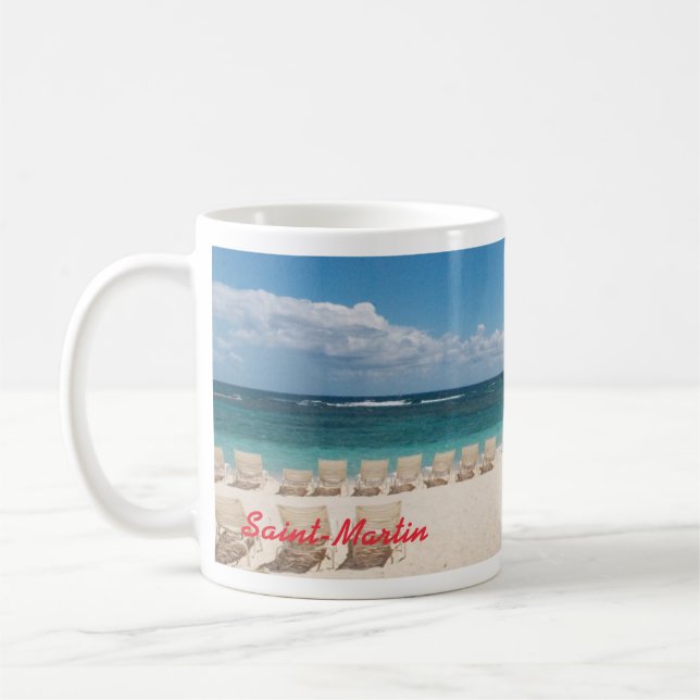Tasse des Caraïbes de plage de St Maarten (Gauche)