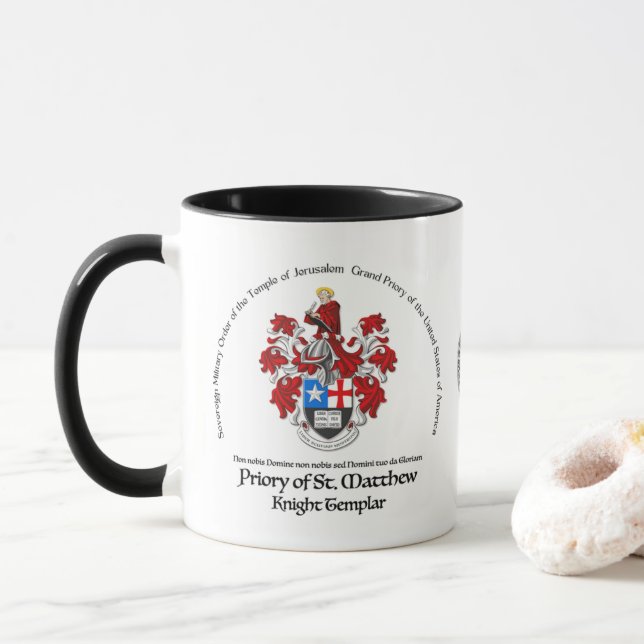 Tasse des Chevaliers Templiers de la Prieuré de St (Avec donut)