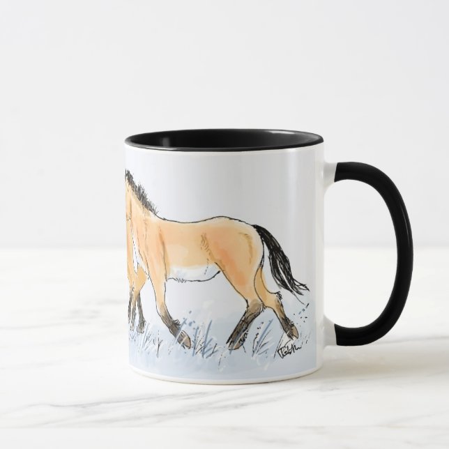 Tasse des chevaux de Przewalski fonctionnant (Droite)