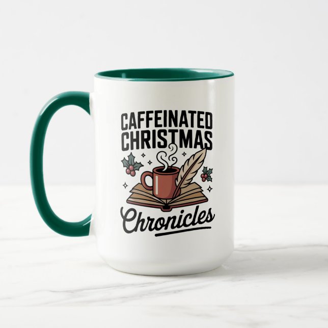 Tasse des Chroniques de Noël Caféinées pour le pla (Gauche)