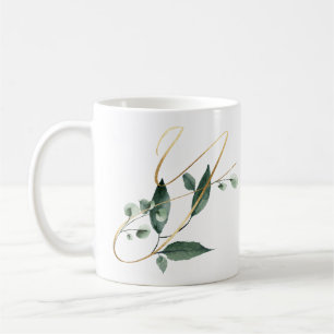 Tasse des initiales des fêtes d'hiver
