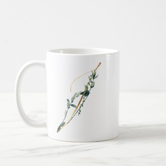 Tasse des initiales des fêtes d'hiver (Gauche)