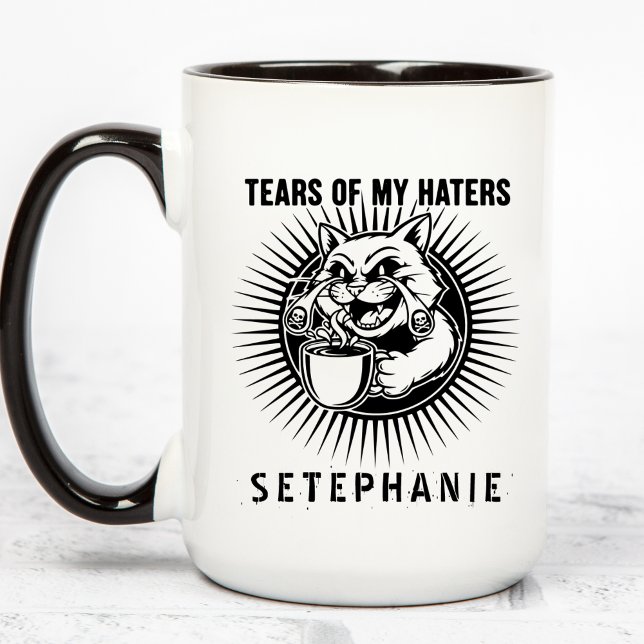 Tasse des Larmes de Mes Détracteurs, Tasse Chats D (Créateur téléchargé)