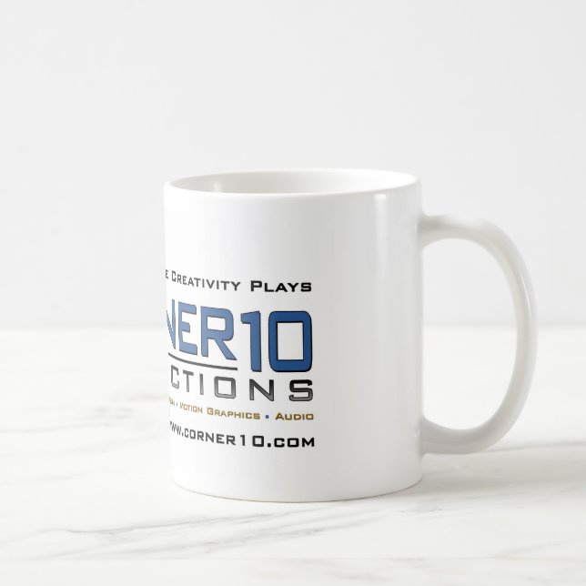 Tasse des productions Corner10 (blanche) (Droite)