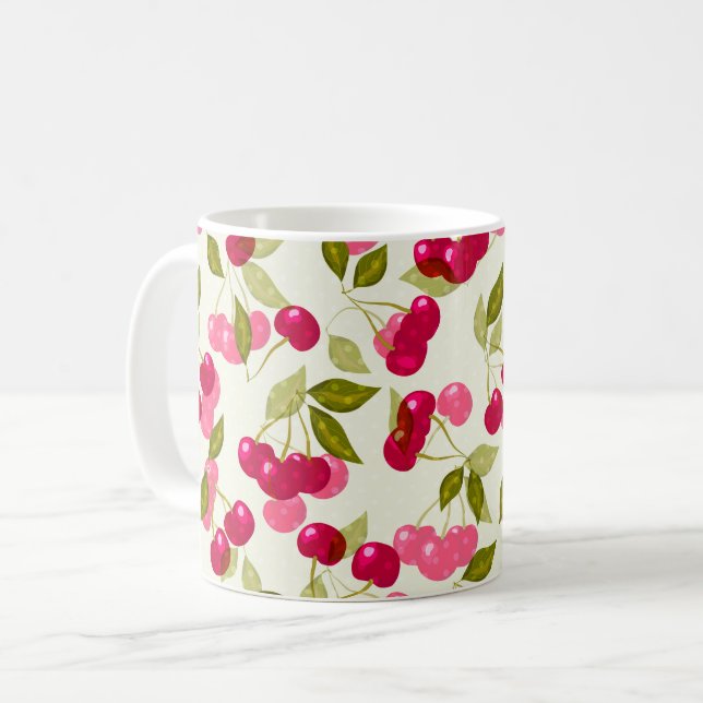 Tasse d'espresso cerise mûre (Devant gauche)